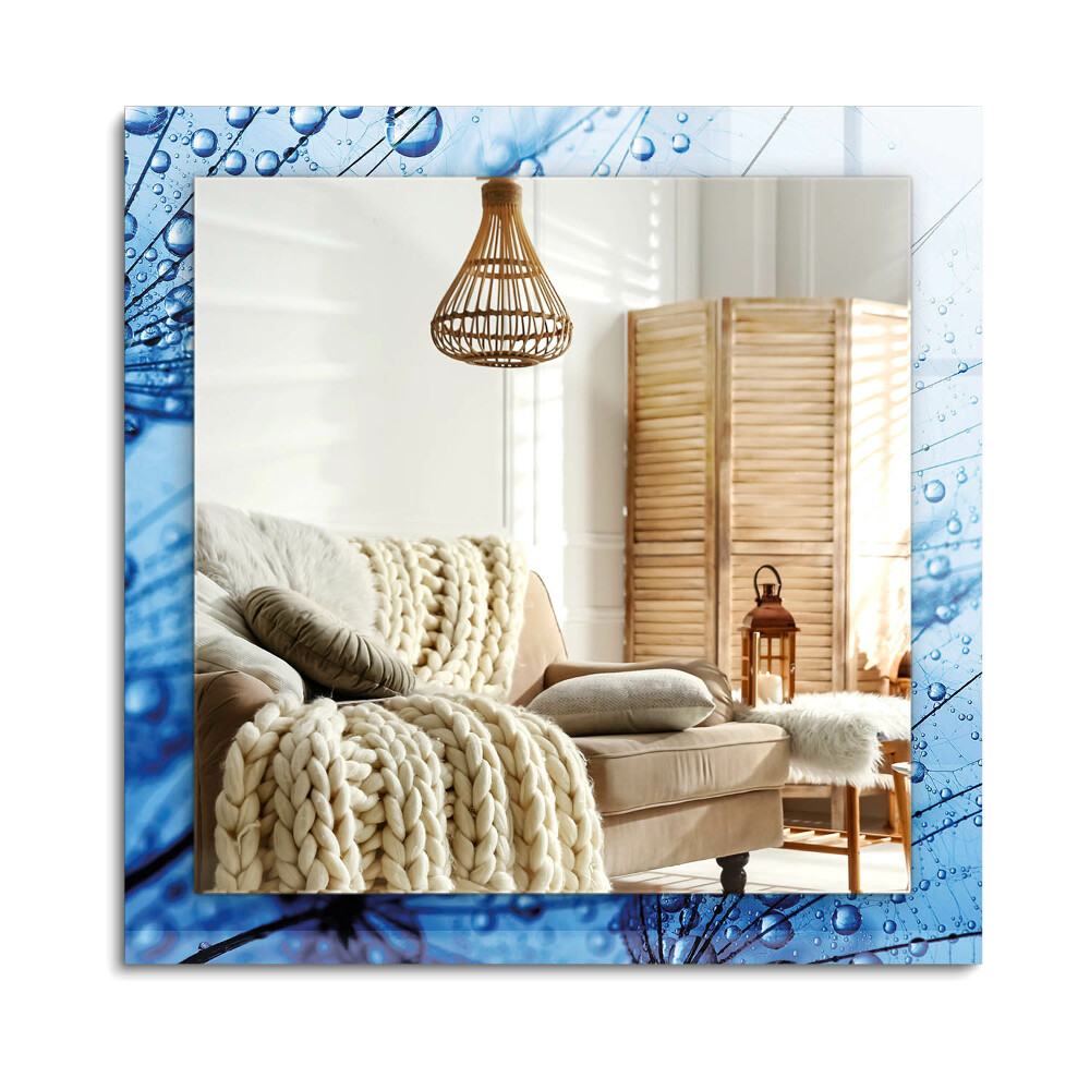 Oglinda dreptunghiulară decor perete Picături pe păpădii