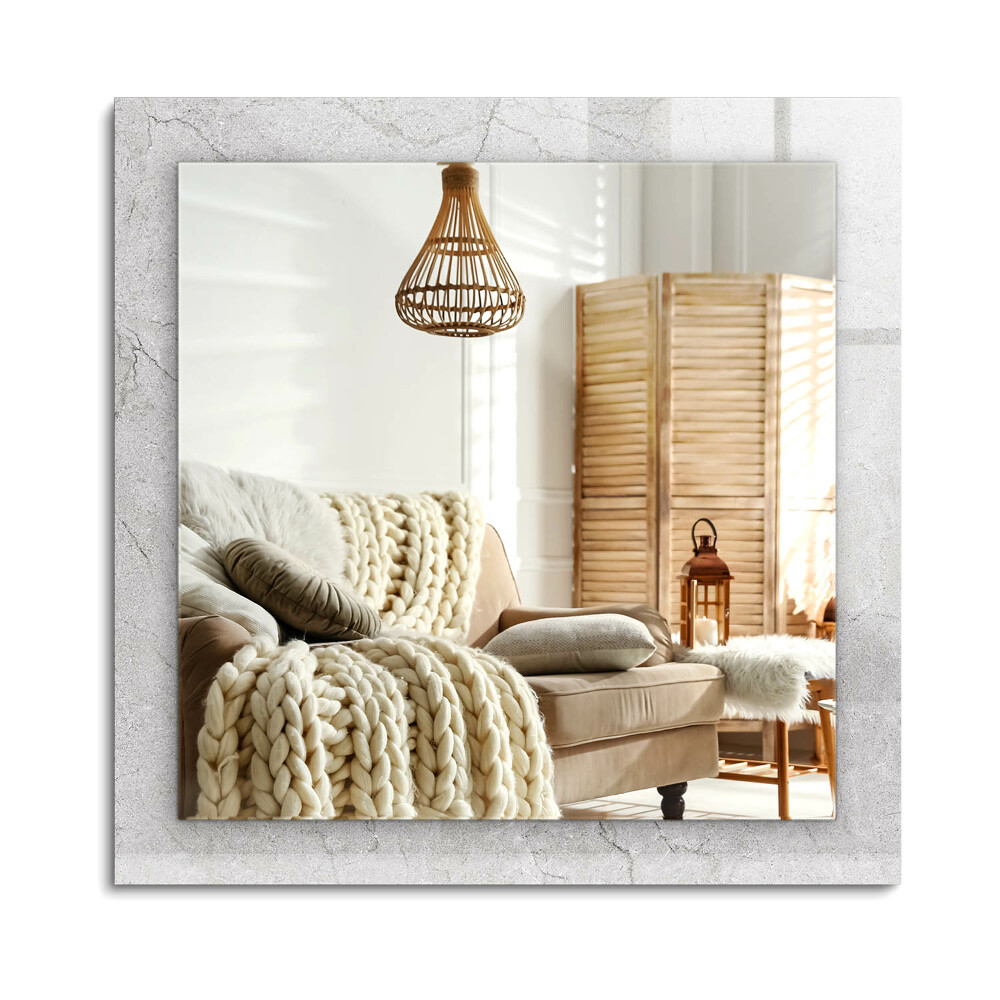 Oglinda dreptunghiulară imprimata Suprafață de beton crăpată