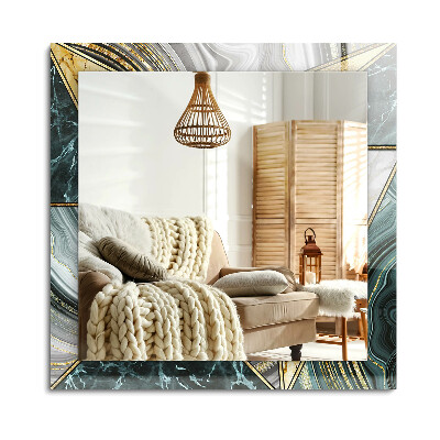 Oglinda dreptunghiulară imprimata Modele geometrice abstracte