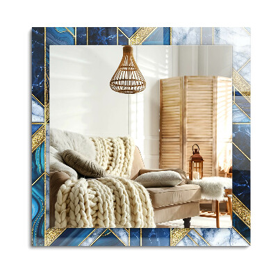 Oglinda dreptunghiulară decor perete Mozaic geometric abstract