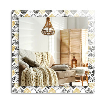 Oglinda cu decor dreptunghiulară Inimi colorate