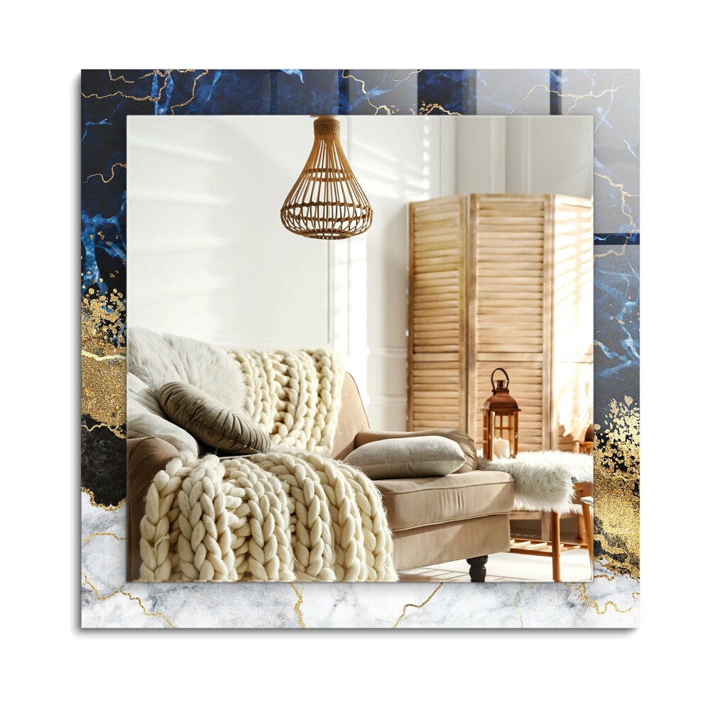 Oglinda dreptunghiulară imprimata Abstracție de marmură