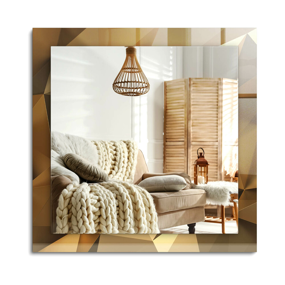 Oglinda cu decor dreptunghiulară forme geometrice