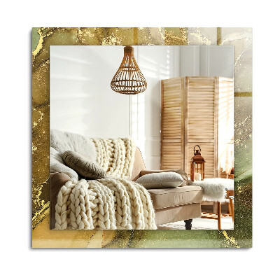 Oglinda cu decor dreptunghiulară Artă abstractă