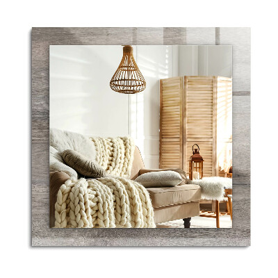 Oglinda dreptunghiulară decor perete Textură de placă de lemn