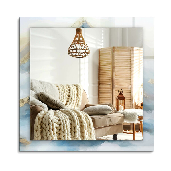 Oglinda dreptunghiulară decor perete Munții în ceață