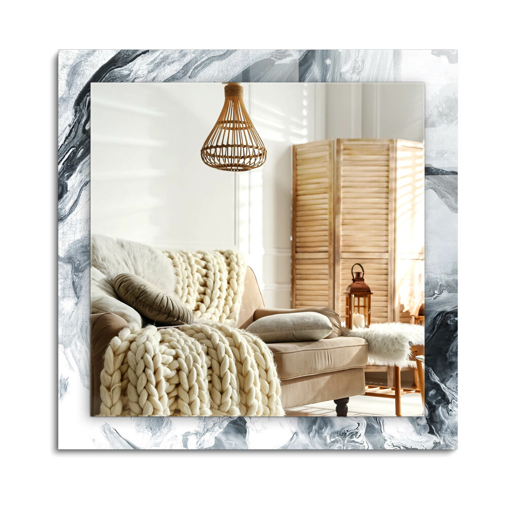 Oglinda dreptunghiulară decor perete Compoziție de pictură abstractă