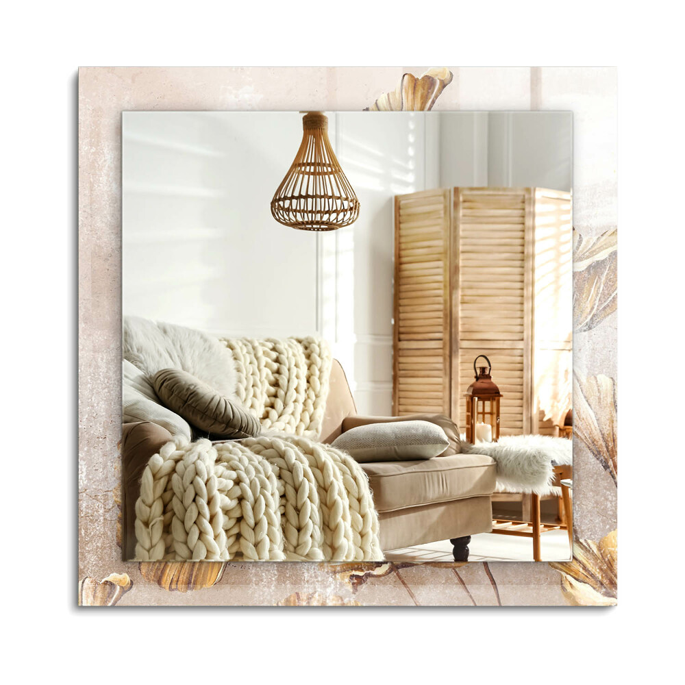 Oglinda dreptunghiulară imprimata Flori Vintage