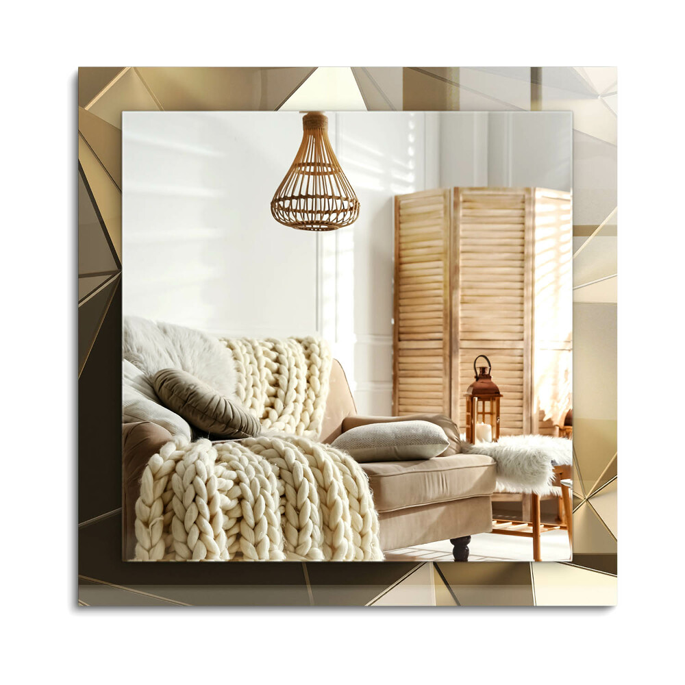 Oglinda dreptunghiulară imprimata Forme geometrice