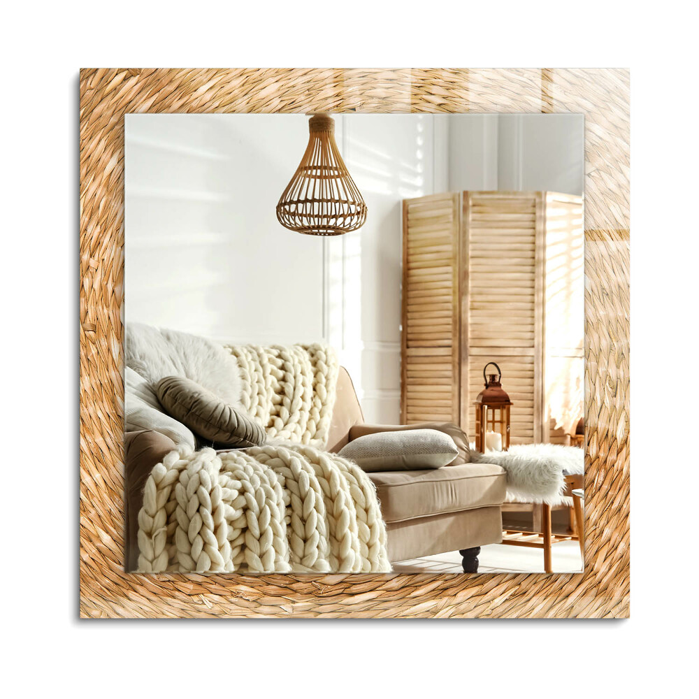 Oglinda cu decor dreptunghiulară Wattle