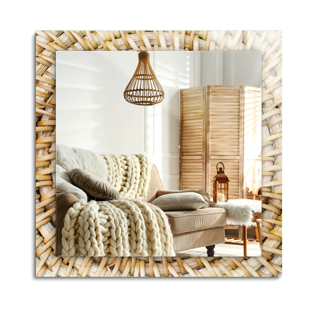 Oglinda dreptunghiulară decor perete Wattle