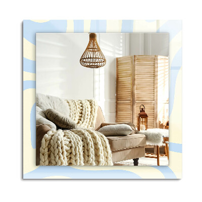 Oglinda dreptunghiulară decor perete Modele ondulate abstracte