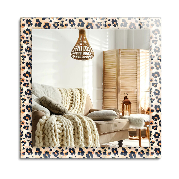 Oglinda dreptunghiulară imprimata Model de leopard