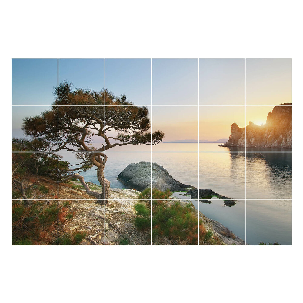 Autocolante pentru gresie Un peisaj liniştit pe litoral