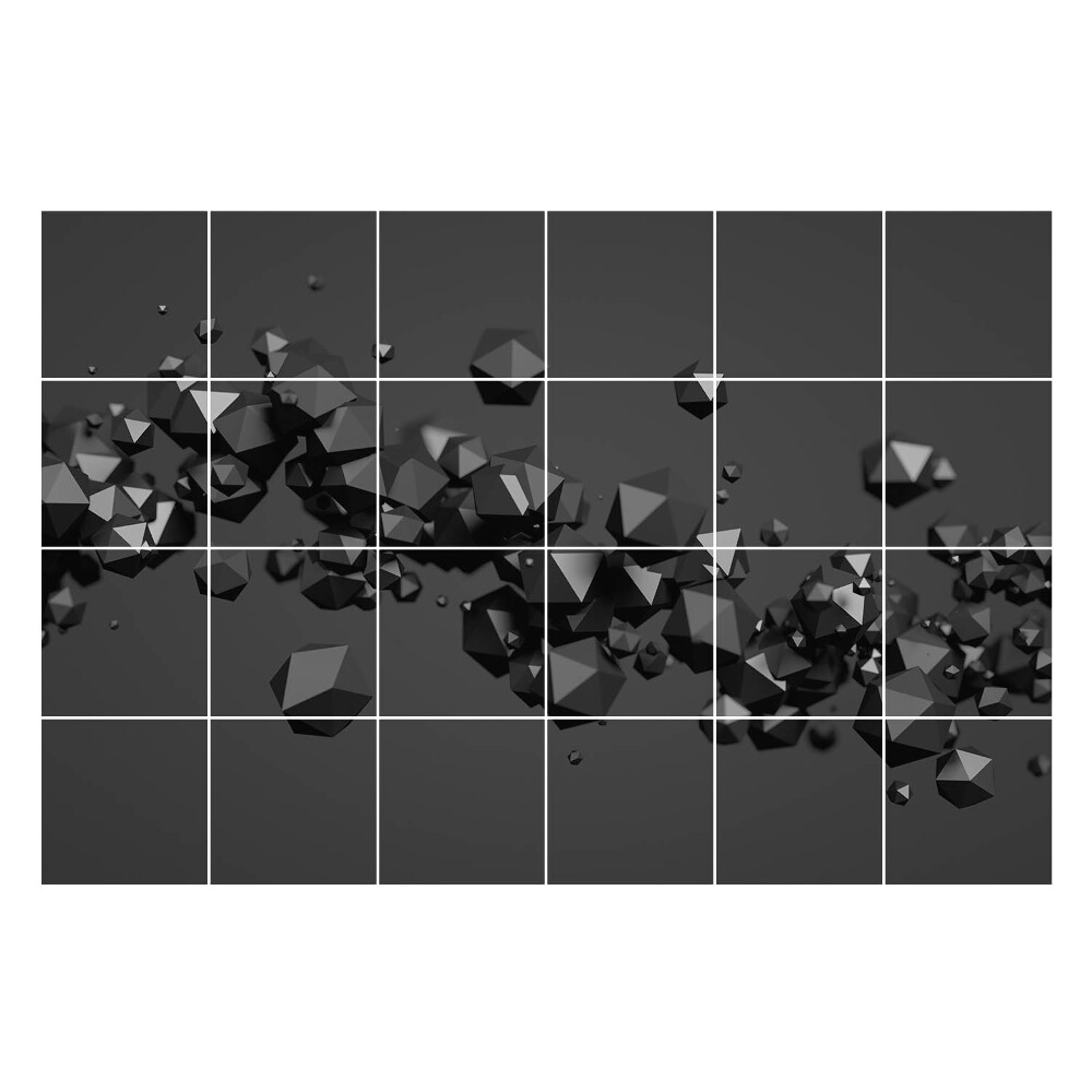 Autocolante pentru gresie Forme 3D abstracte