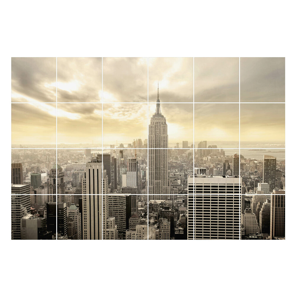 Autocolante gresie si faianta Panorama orașului modern