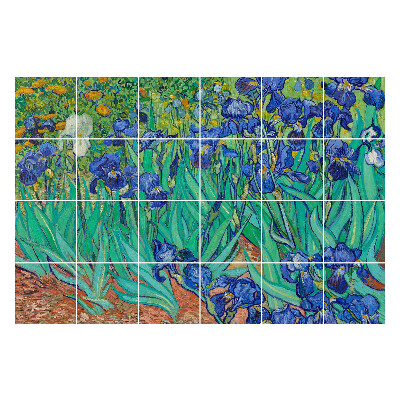 Autocolante gresie si faianta Flori în grădină