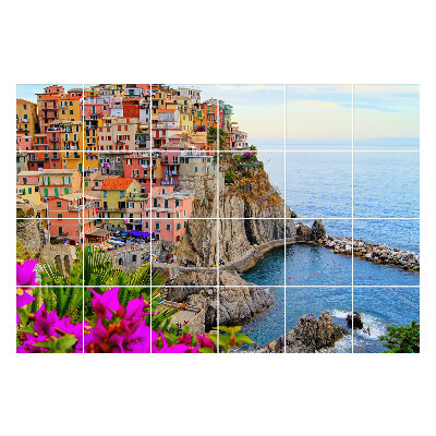 Autocolante pentru gresie Un sat pitoresc de pe litoral