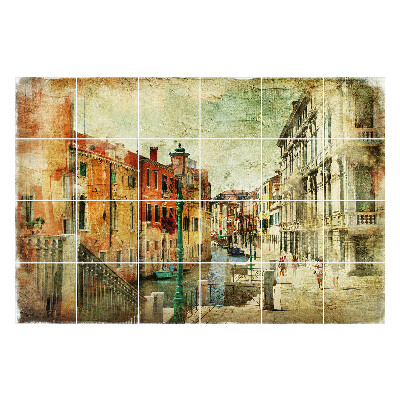 Autocolante gresie si faianta Veneția într-un stil pictural