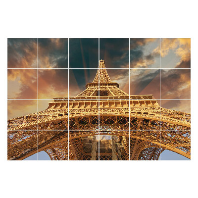 Autocolante pentru gresie Turnul în nori