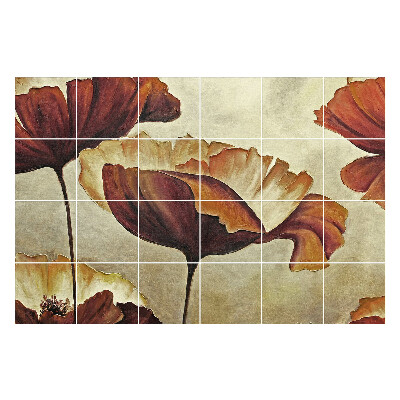 Autocolante gresie Compoziții florale artistice