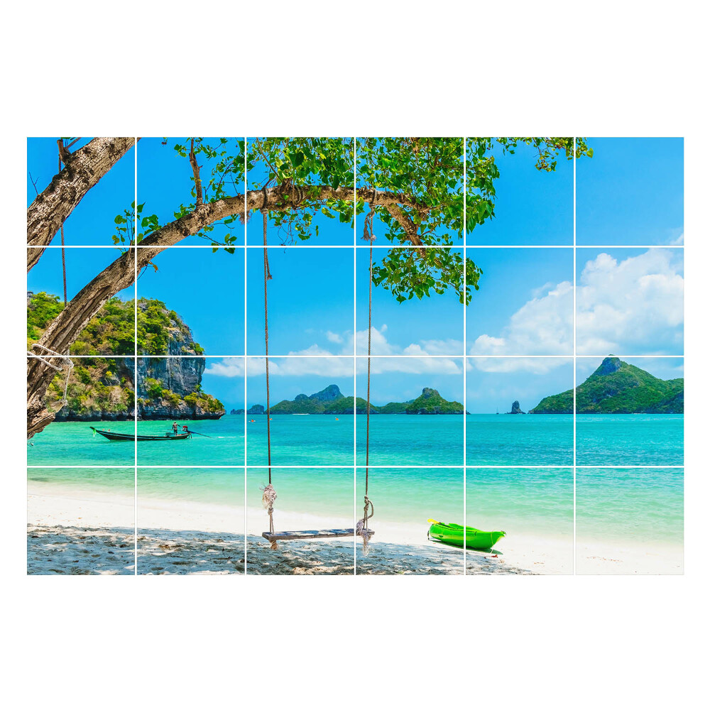 Autocolante gresie si faianta Leagăn lângă mare