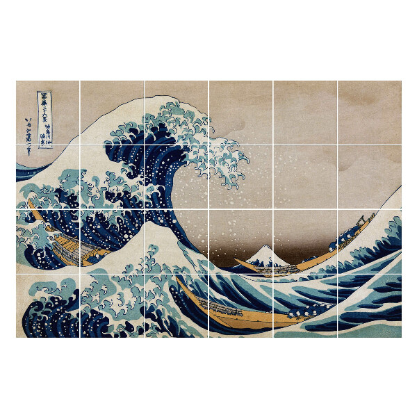 Autocolante gresie si faianta Marele Val de lângă Kanagawa