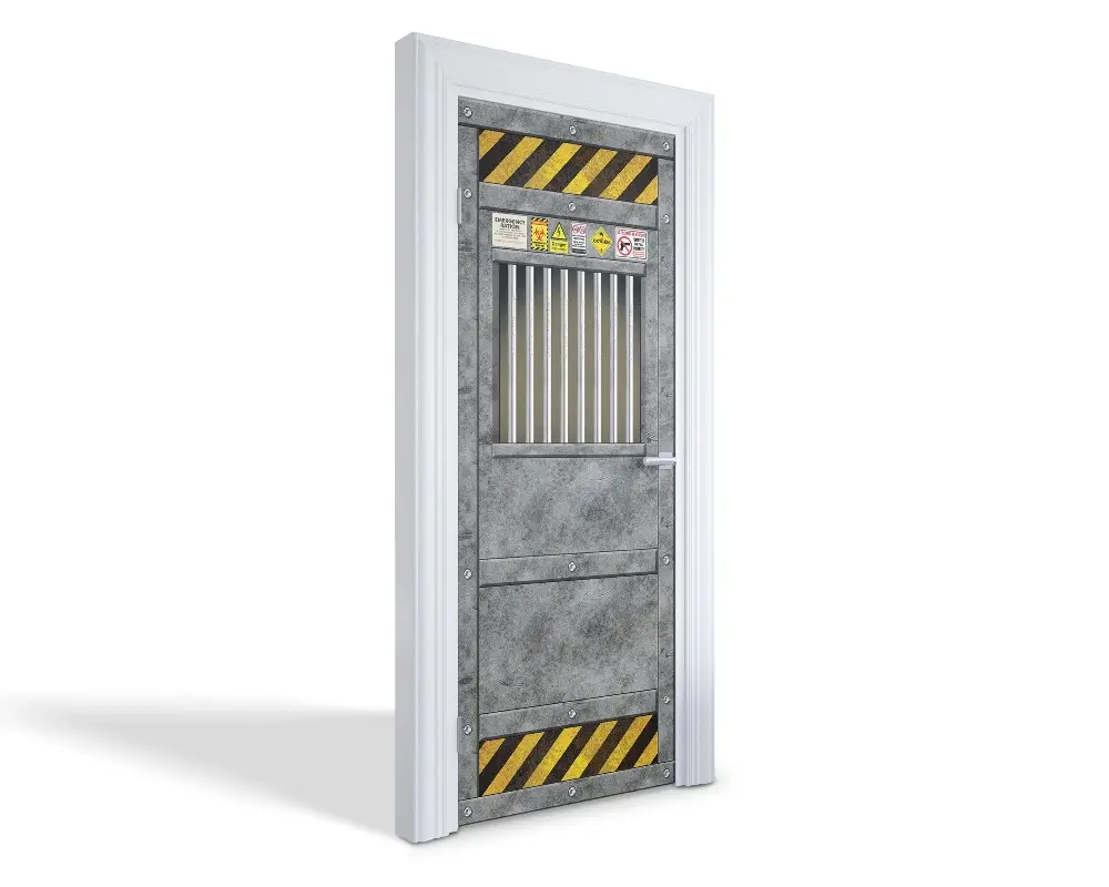 Autocolant pentru uși Ușă de securitate
