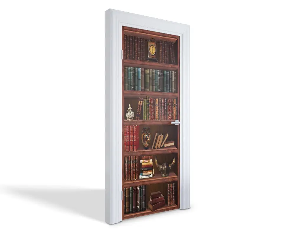 Autocolant pentru uși Bibliotecă istorică