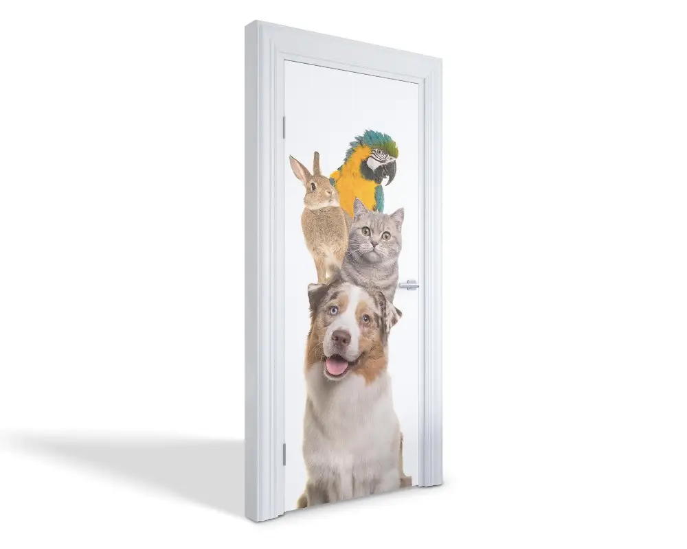 Autocolant pentru uși Animale de companie