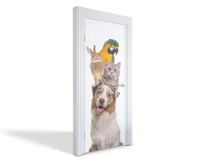 Autocolant pentru uși Animale de companie