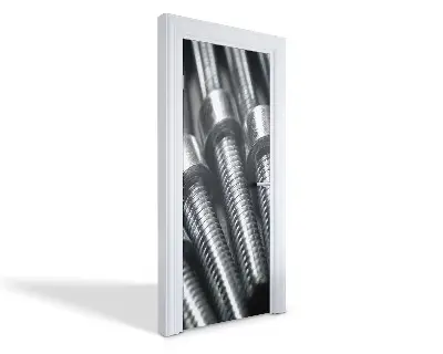 Autocolant pentru uși Șuruburi metalice