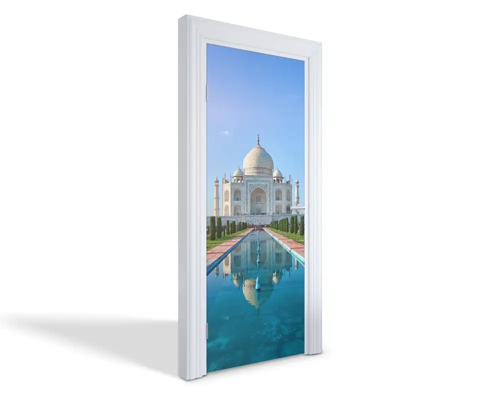 Autocolant pentru uși Taj Mahal