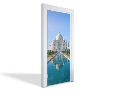 Autocolant pentru uși Taj Mahal