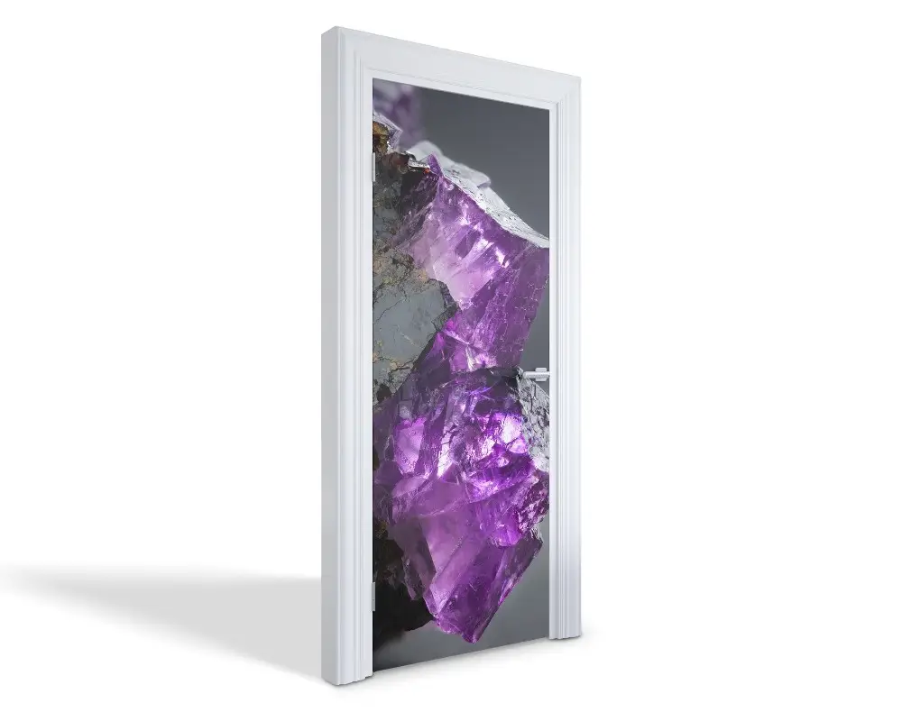 Autocolant pentru uși Cristal violet