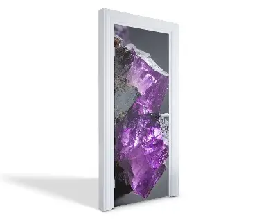 Autocolant pentru uși Cristal violet