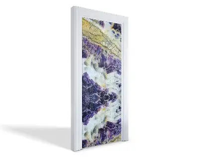 Autocolant pentru uși Minerale abstracte