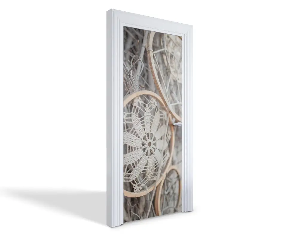 Autocolant pentru uși Decorațiuni lucrate manual