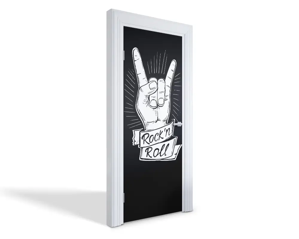 Autocolant pentru uși Rock'n'Roll