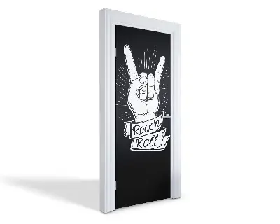 Autocolant pentru uși Rock'n'Roll