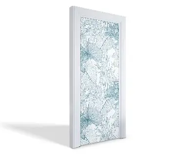 Autocolant pentru uși Model floral