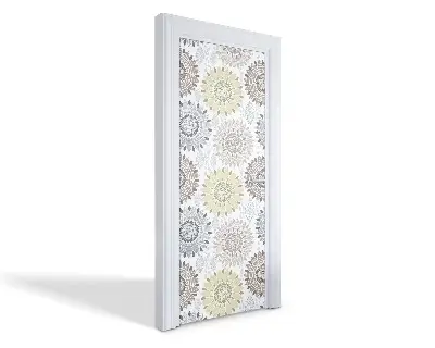 Autocolant pentru uși Model floral