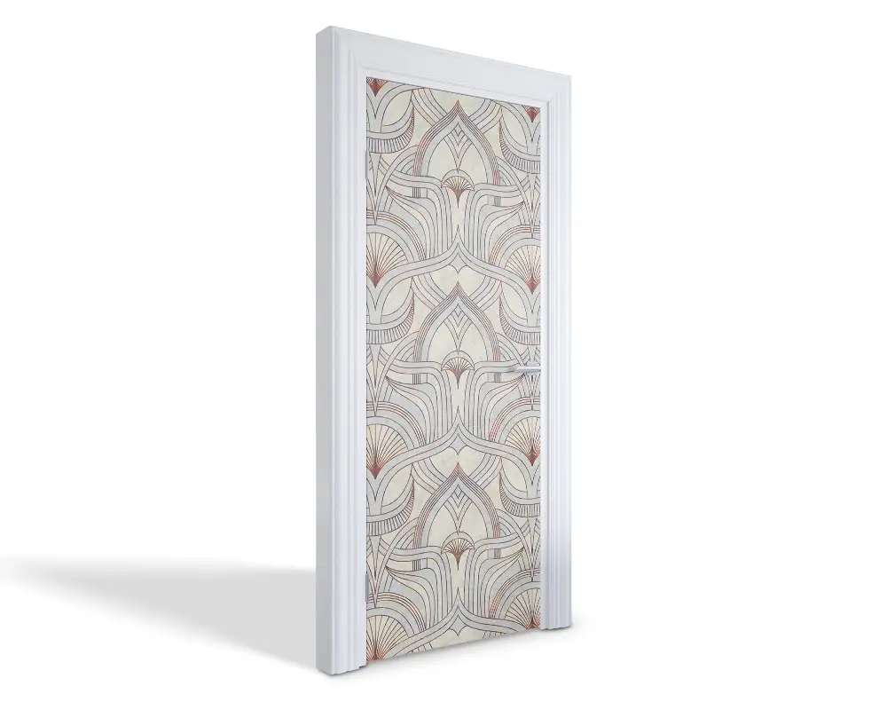 Autocolant pentru uși Model Art Deco