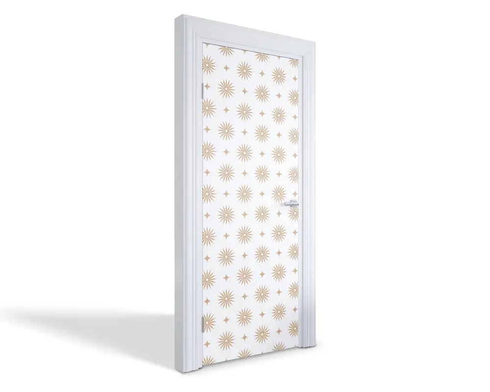 Autocolant pentru uși Stele de aur