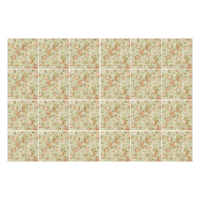 Autocolante gresie si faianta Motiv floral vintage
