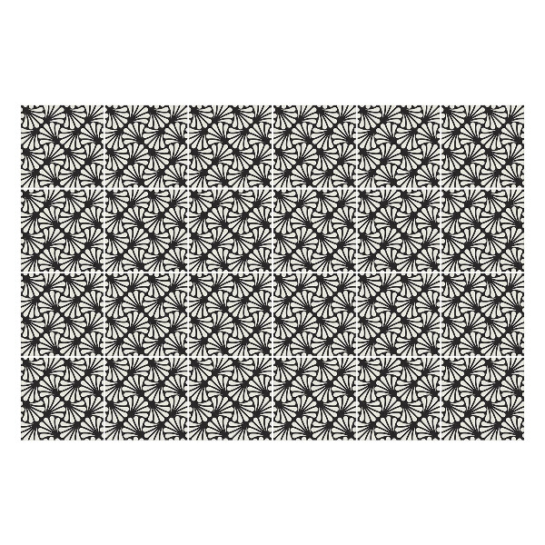 Autocolante gresie Motive de plante elegante