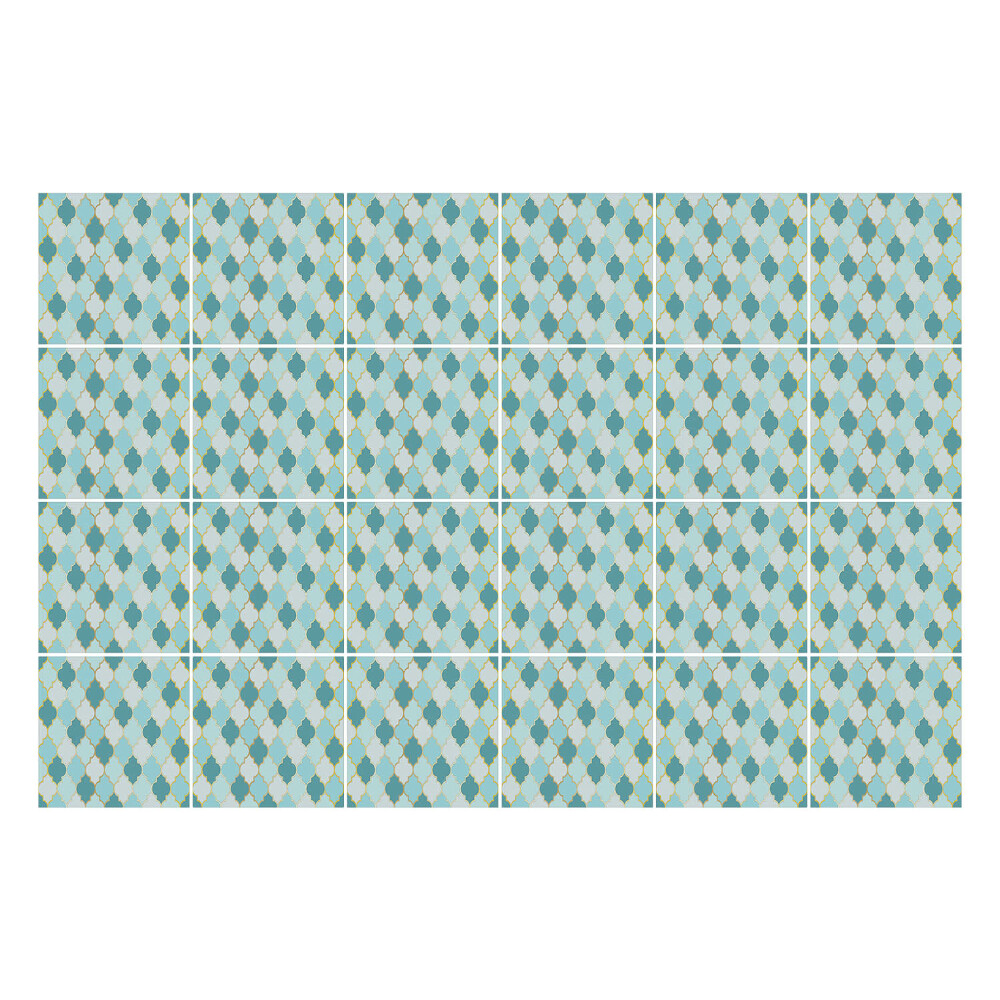 Autocolante gresie si faianta Forme încrucișate într-o grilă