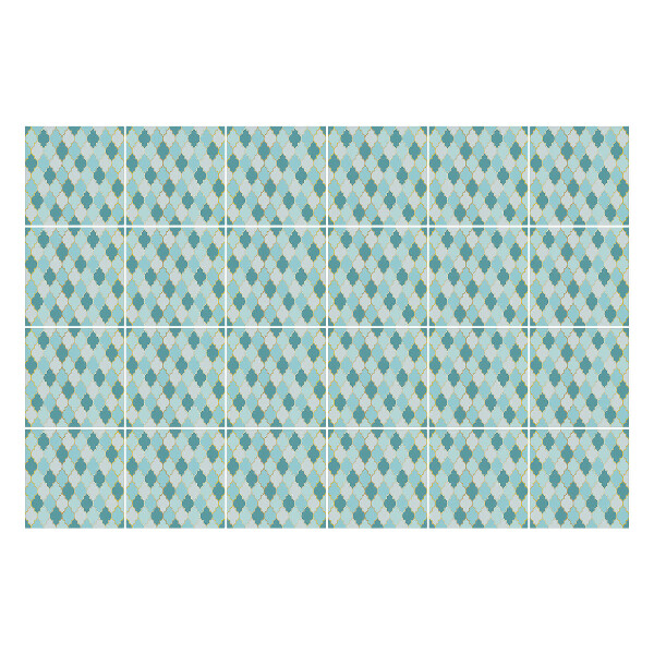 Autocolante gresie si faianta Forme încrucișate într-o grilă