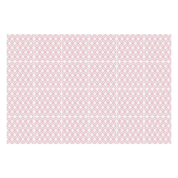 Autocolante gresie si faianta Romburi delicate într-o grilă