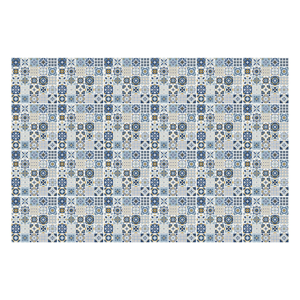 Autocolante pentru gresie Geometrie cu motiv floral